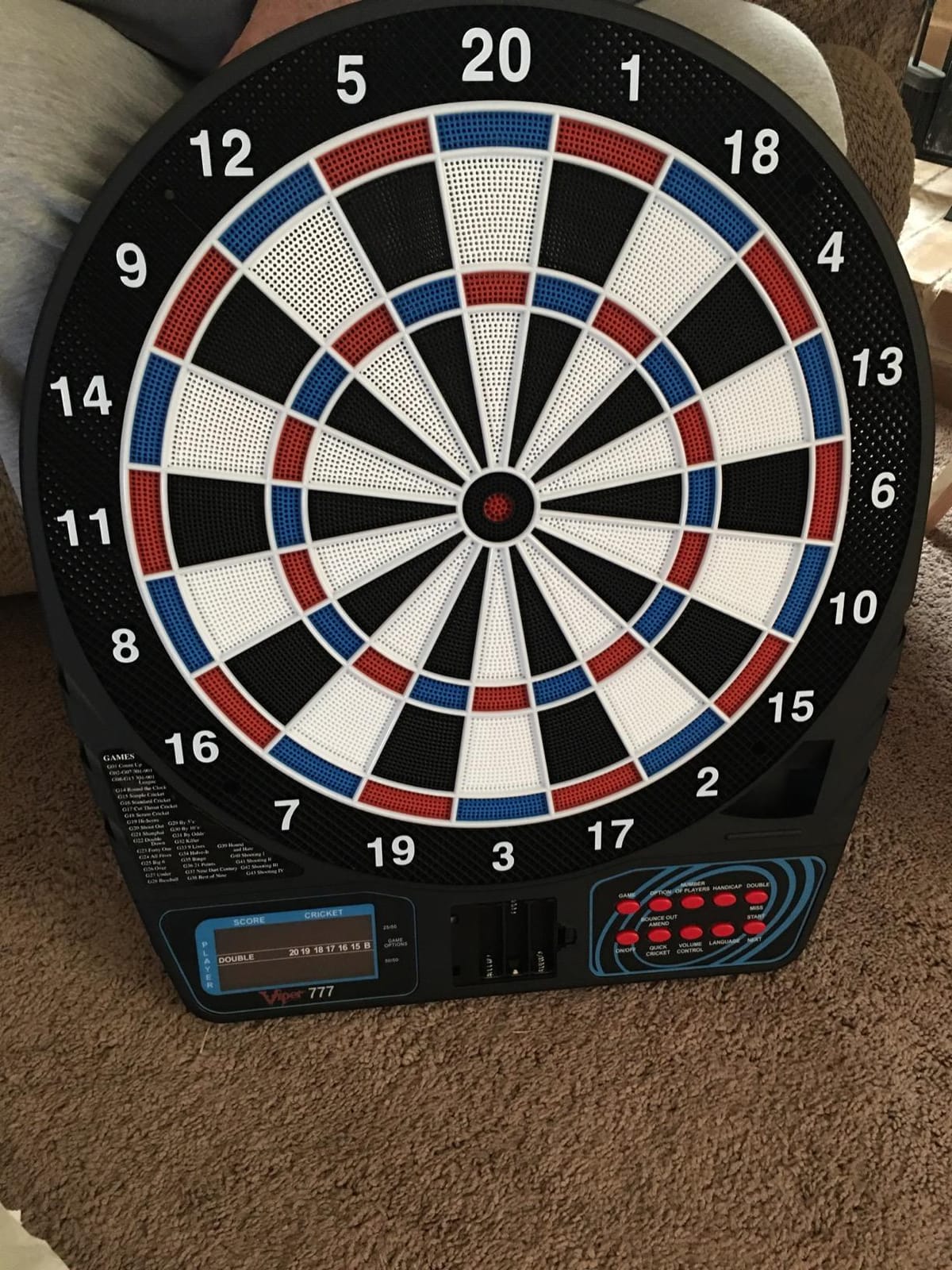 Viper 777 Electronic Dartboard, 15.5