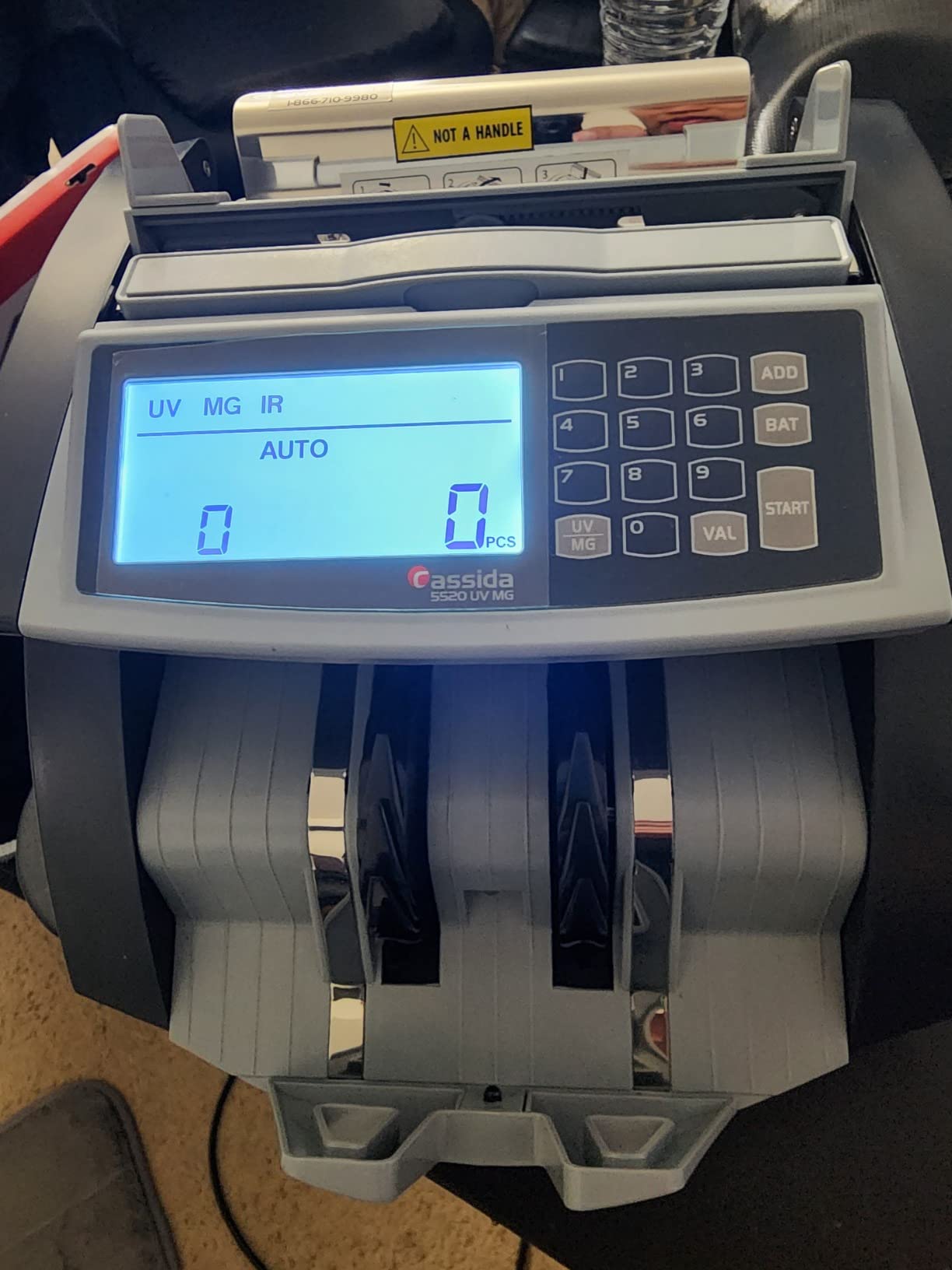 Cassida 5520 UV/MG - USA Money Counter with ValuCount, UV/MG/IR Counterfeit Detection, Add and Batch Modes - Large LCD Display & Fast Counting Speed 1,300 Notes/Minute customer photo 2