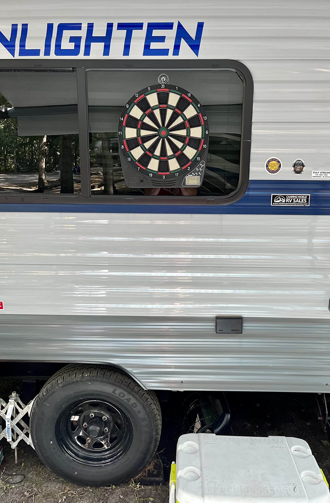 Franklin Sports Electronic Dart Board Sets - Soft Tip Electric Dartboard with Digital Scoreboard - 6 Darts Included customer photo 1