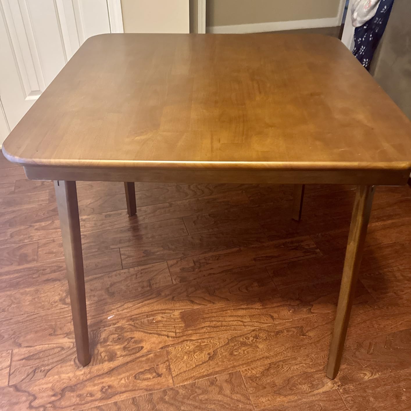 Stakmore Classic Straight Edge Square Wood Folding Card Table, 32