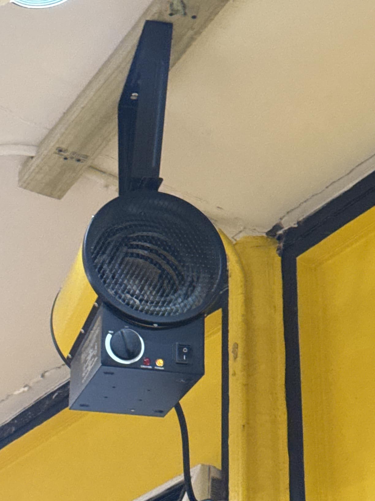 Dura Heat EUH5000 Electric Forced Air Heater 16,400 BTU, 6-30P Plug, Industrial Garage Heater, Workshop, Wall & Ceiling Mount, Steel Body, Thermostat, Overheat Shut Off customer photo 1