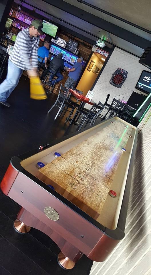 Playcraft Woodbridge Shuffleboard Table with Storage Cabinet - Shuffle Board Game Table Set with Pro Style Climate Adjusters customer photo 2