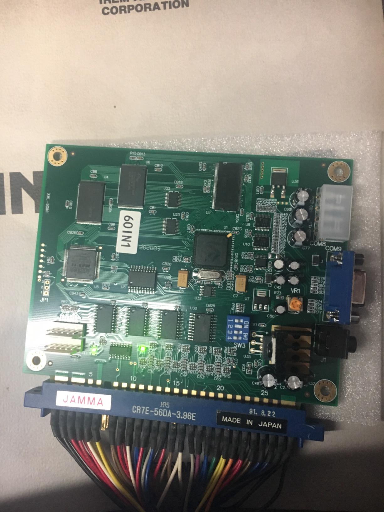 Blee Classical Arcade Video Game 60 in 1 PCB Jamma Board CGA VGA Output | Vertical Screen Supports Upright and Cocktail Cabinets Use Standard Arcade Power customer photo 2