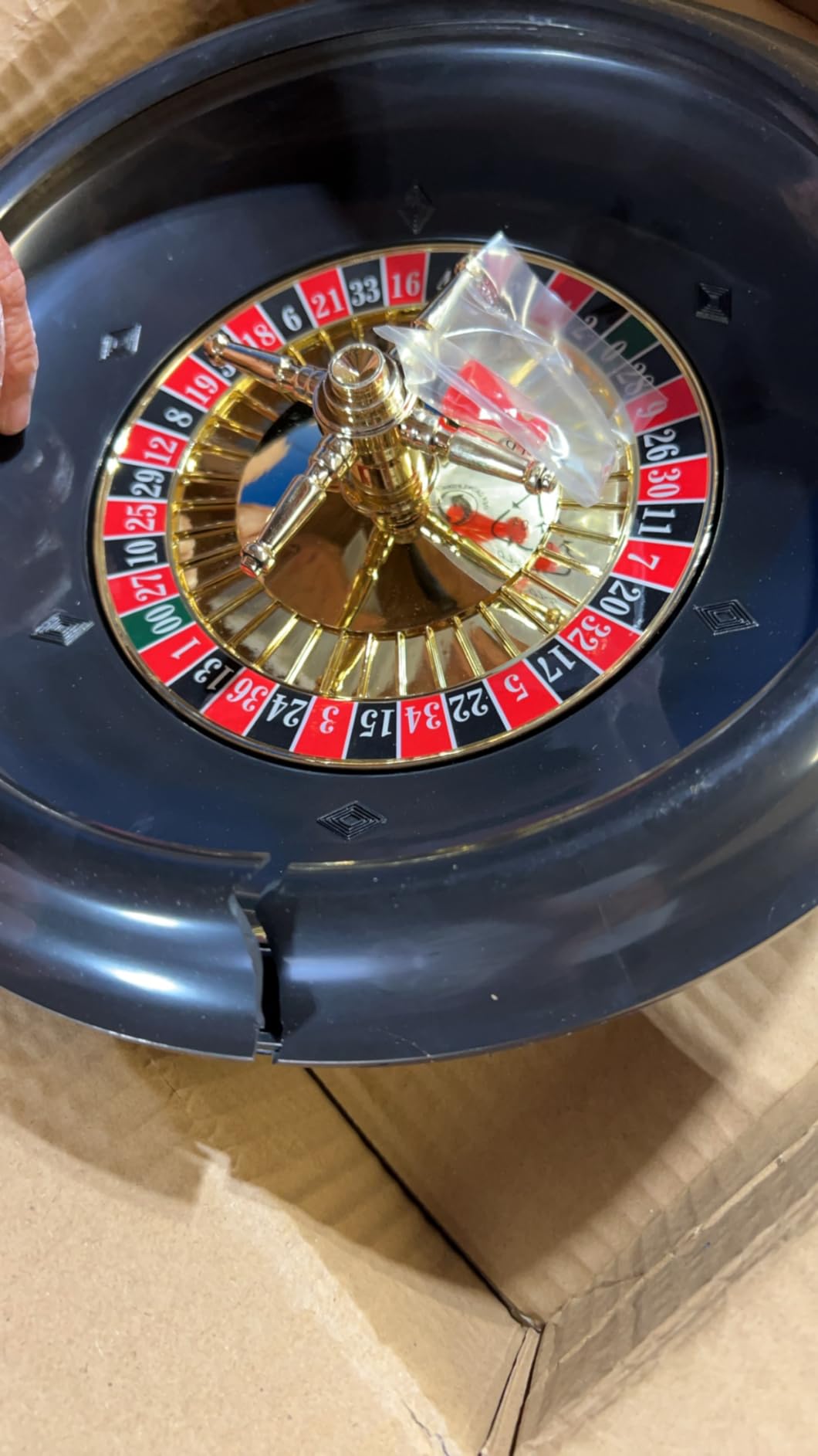 Hathaway Classic Monte Carlo 4 in 1 Casino Game Table - Includes Craps Table, Roulette Table Top, Blackjack Table Top Which Can Be Used as Poker Table Top, Bar Table Top, & Complete Game Accessories customer photo 2