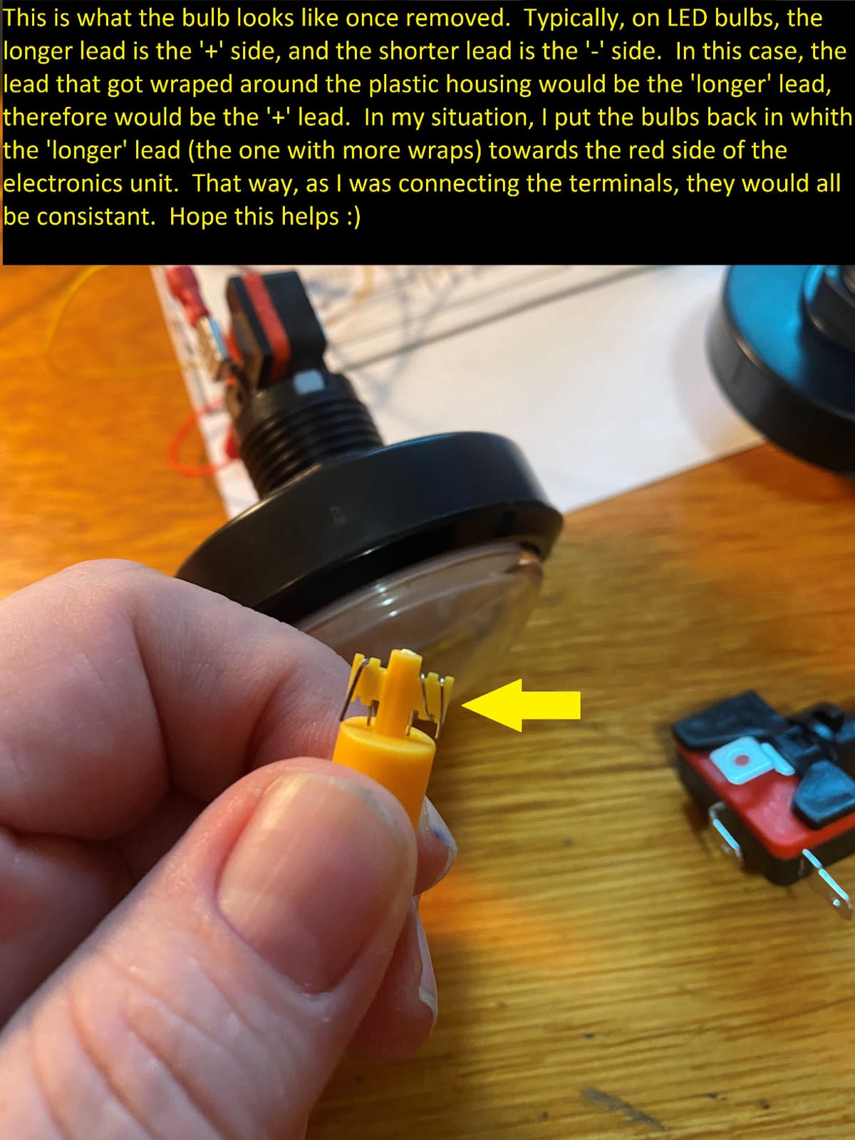 EG STARTS 5X New 60mm Dome Shaped LED Illuminated Push Buttons for Arcade Coin Buttons Machine Operated Games DC 12V customer photo 2