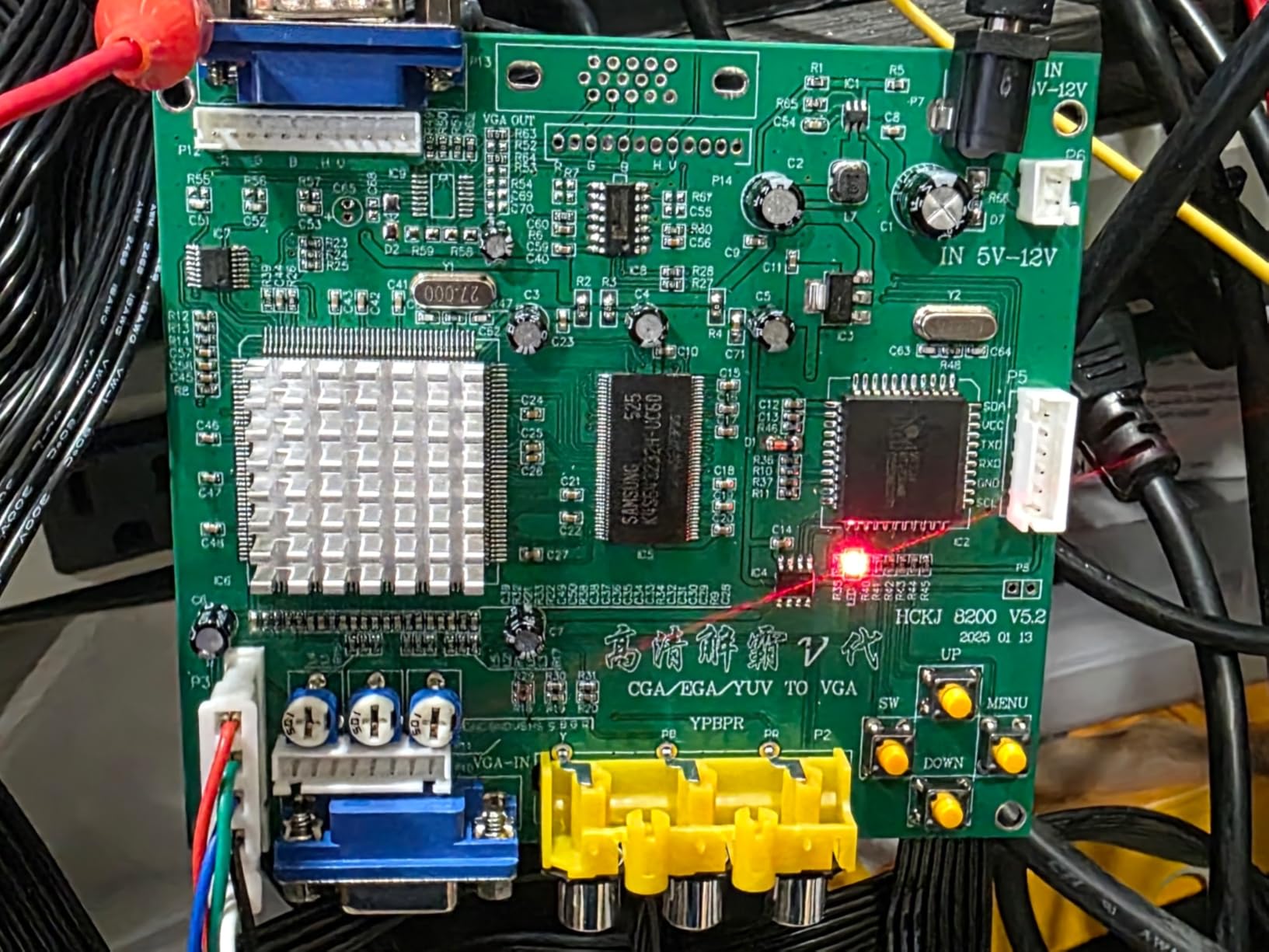 BLEE Arcade Game RGB CGA EGA YUV to VGA HD Video Converter Board 1 VGA Single Output for CRT LCD PDP Monitor customer photo 2