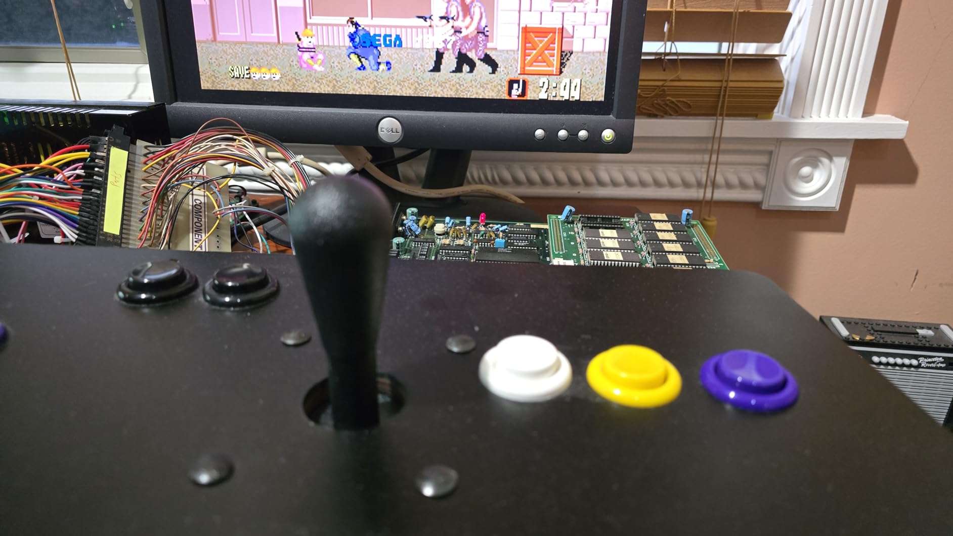 EG STARTS American Style Arcade Competition 2Pin Joystick BLACK Switchable From 8 Ways Operation, Elliptical Black Handle, Precision 8-Way 187