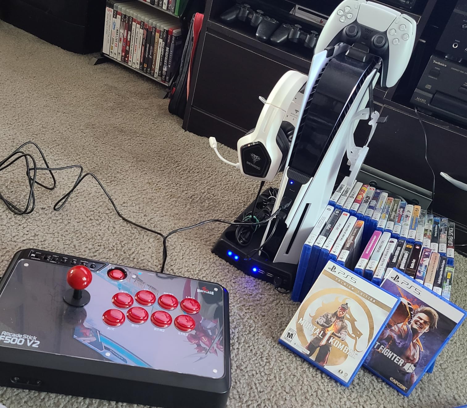 MAYFLASH F500 Arcade FightStick PS5 Fighting Stick joystick and MAGICBOOTS-S5 Bundle Compatible with PS5, Xbox Series S/X, PS4, PS3, Xbox One, Xbox 360, PC, Switch/Switch 2 and more customer photo 2