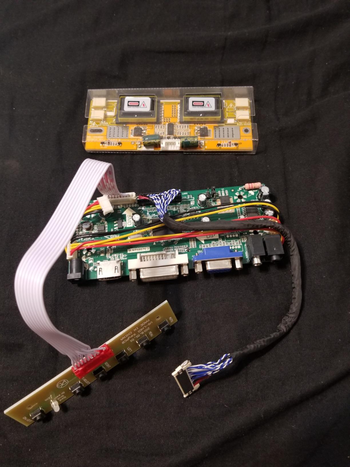 H/D VGA DVI Audio LVDS Controller Board 30 pin for 17