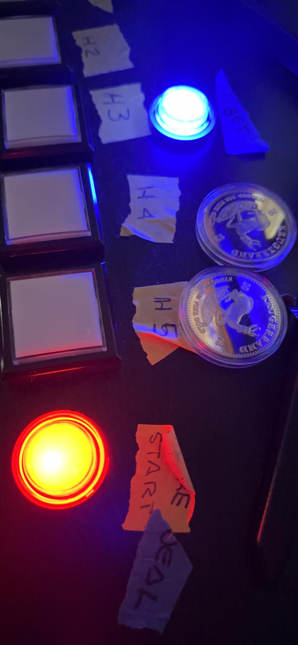 EG Starts 10x Arcade Square Shape LED Illuminated Push Button with Micro Switch for Arcade Machine Gaming Video Game Consoles Jamma Kit Parts 12V Lamp 33mm Buttons (Each Color of 2 Piece) customer photo 1