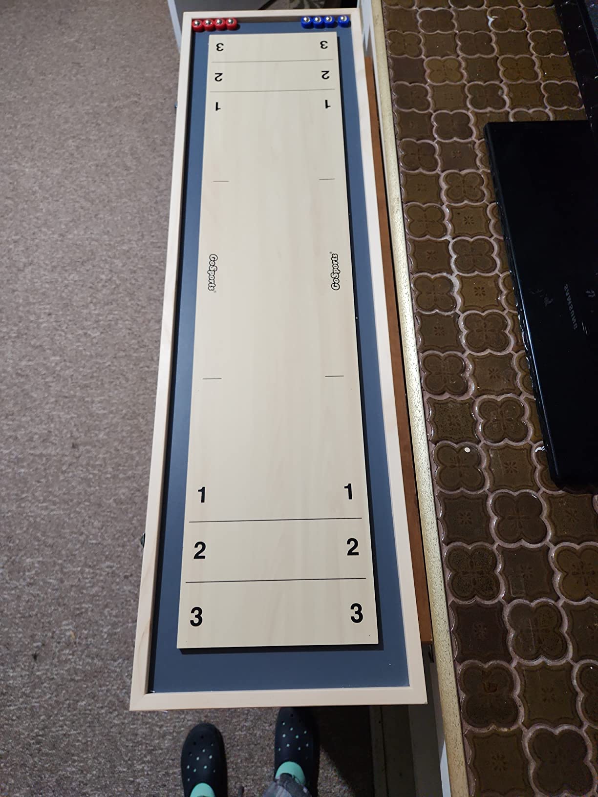 GoSports Shuffleboard and Curling 2 in 1 Tabletop Board Game customer photo 1