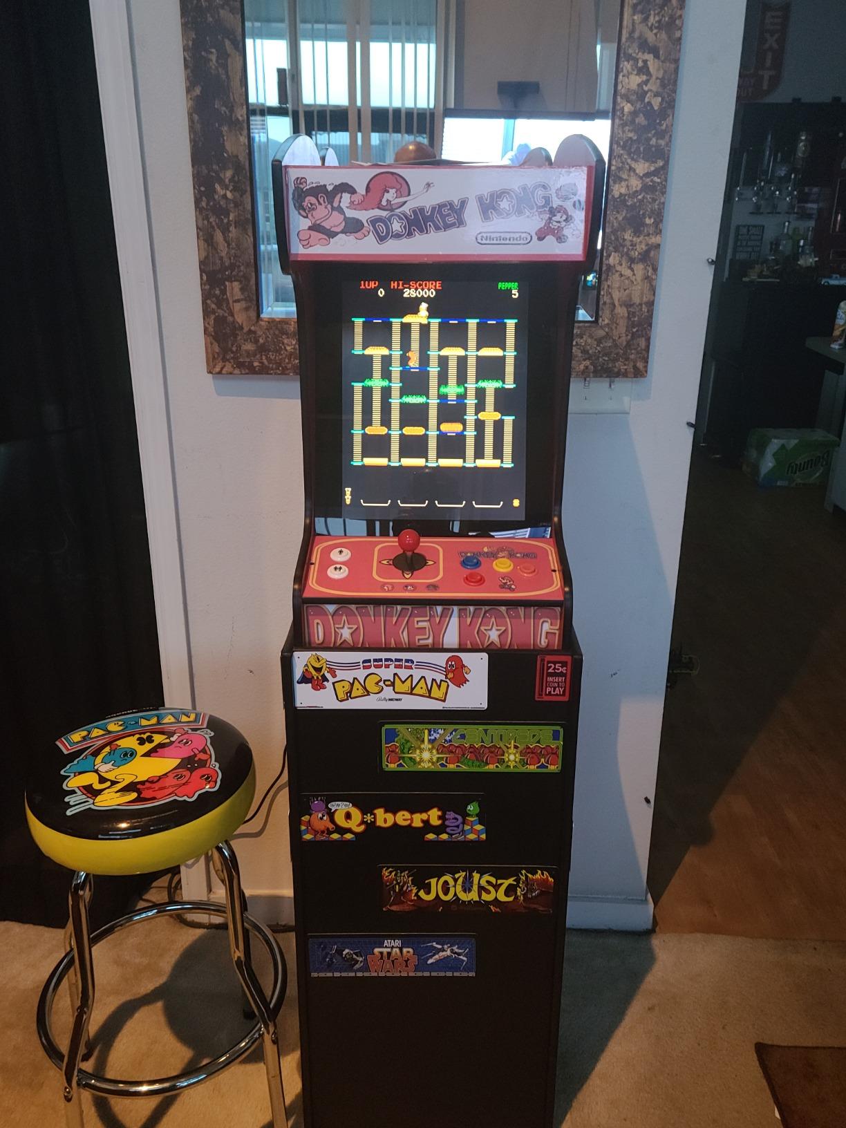 Doc and Pies Arcade Factory Classic Home Arcade Machine - Tabletop and Bartop - 412 Retro Games - Full Size LCD Screen, Buttons and Joystick (Red) customer photo 2