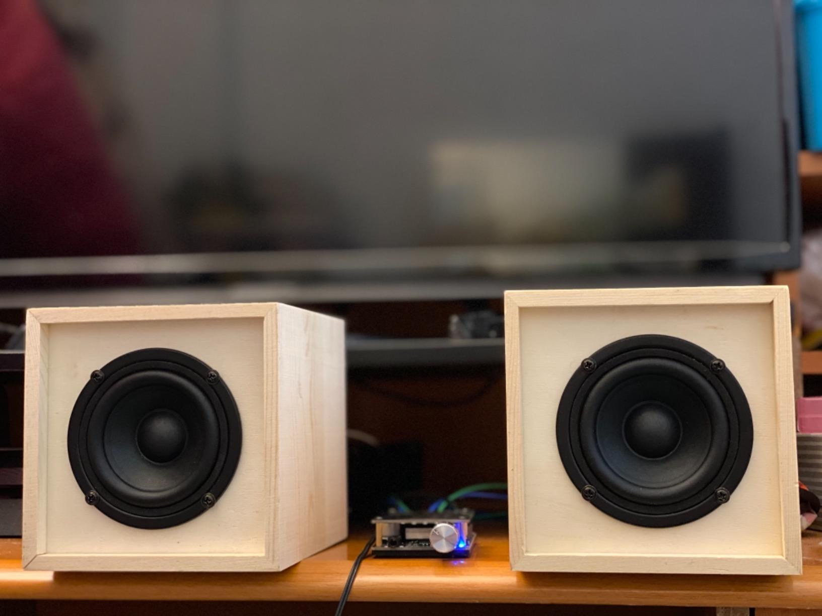 Facmogu 2PCS 3 Inch Full Range Bookshelf Speaker, 8 Ohm HiFi Woofer | Anti-Magnetic Multimedia Loudspeaker for DIY Audio, 5-15W HiFi Tweeter for Bookshelf Speakers, Boom Box & Home Theater customer photo 1