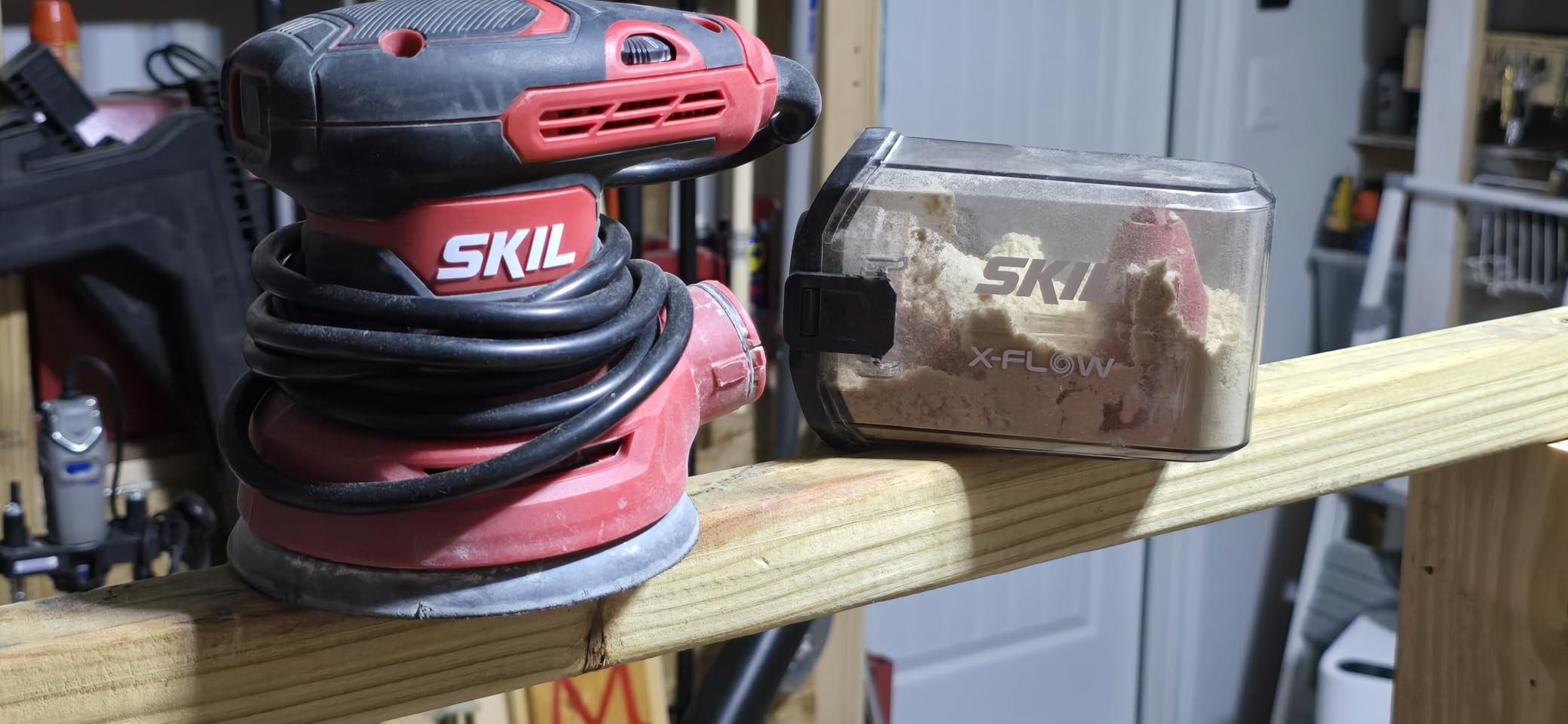 SKIL 5” Random Orbital Sander with Cyclonic Dust Box & 3pc Sanding Sheet - SR211601, Multicolor customer photo 2