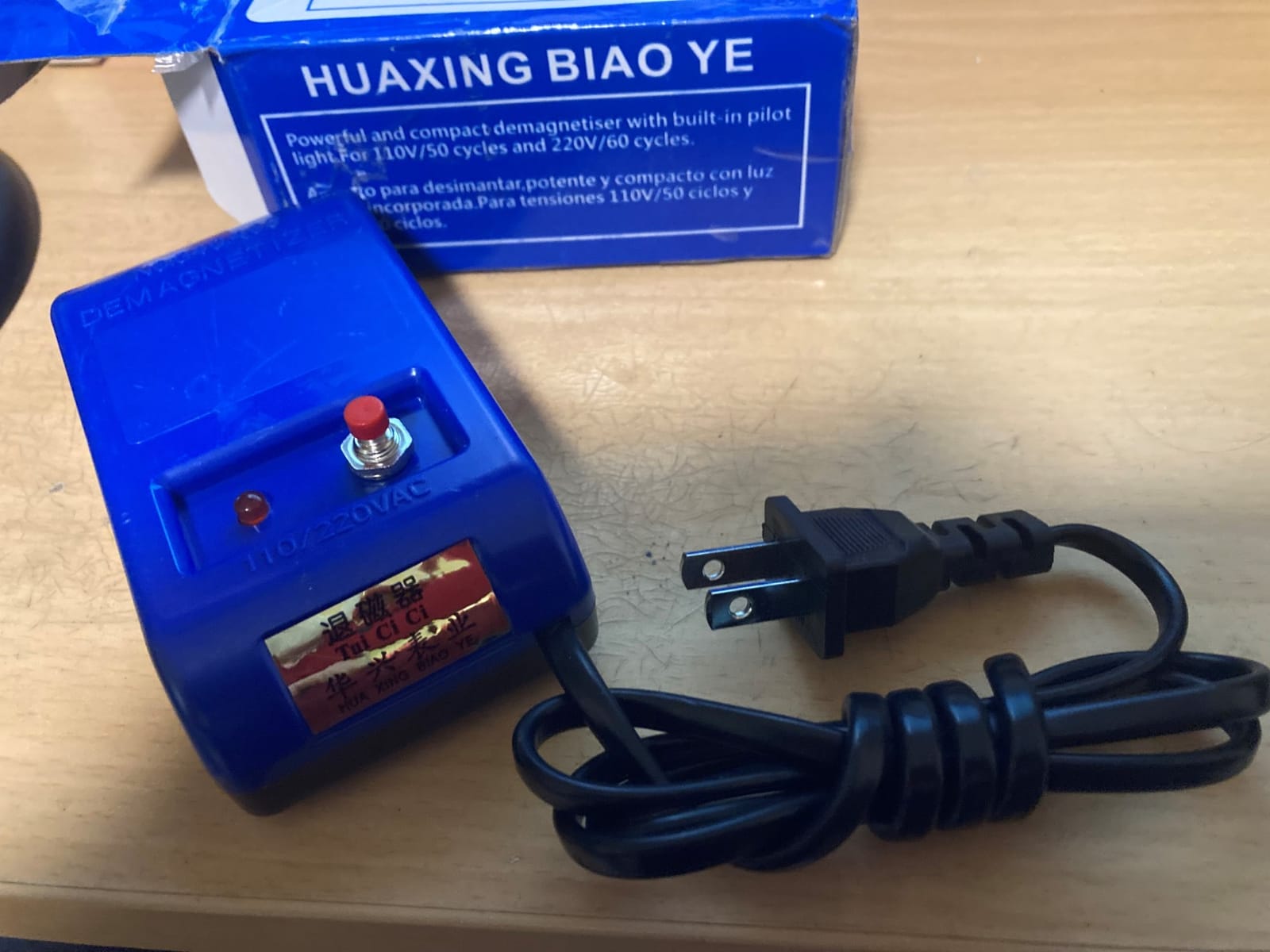 Watch Demagnetizer Tool Electrical Degausser 110V Mechanical Blue Professional Portable Repair Kit customer photo 1