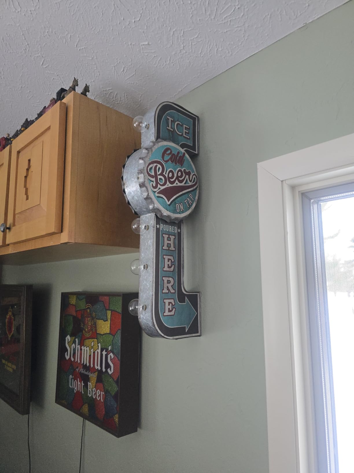 Game Room Double-Sided Marquee Sign With Vintage Print And LED Bulbs Retro Inspired Decor For The Home (25