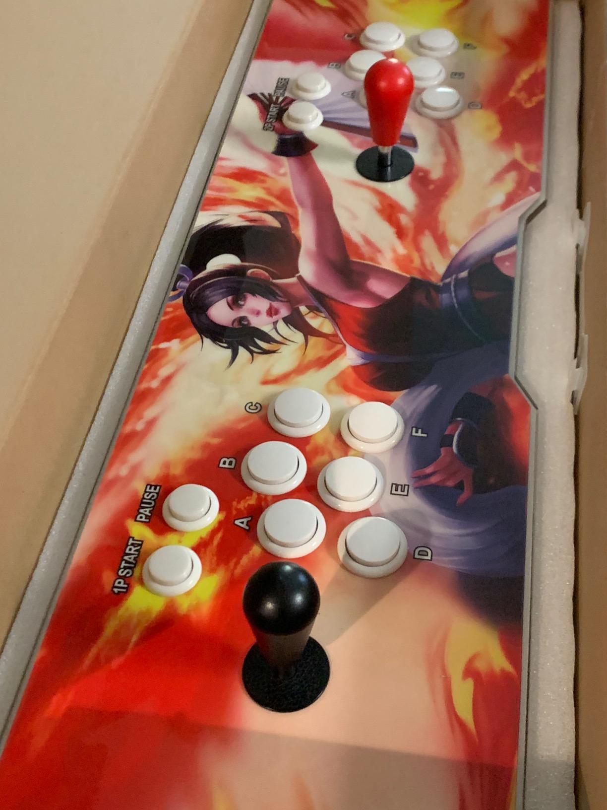 2X Arcade Joystick's Oval Balltop, Arcade Ellipse Topball Handle use for 2 Player Arcade Joystick DIY Kit Sanwa Joystick MAME Jamma Part (Red & Black) customer photo 1