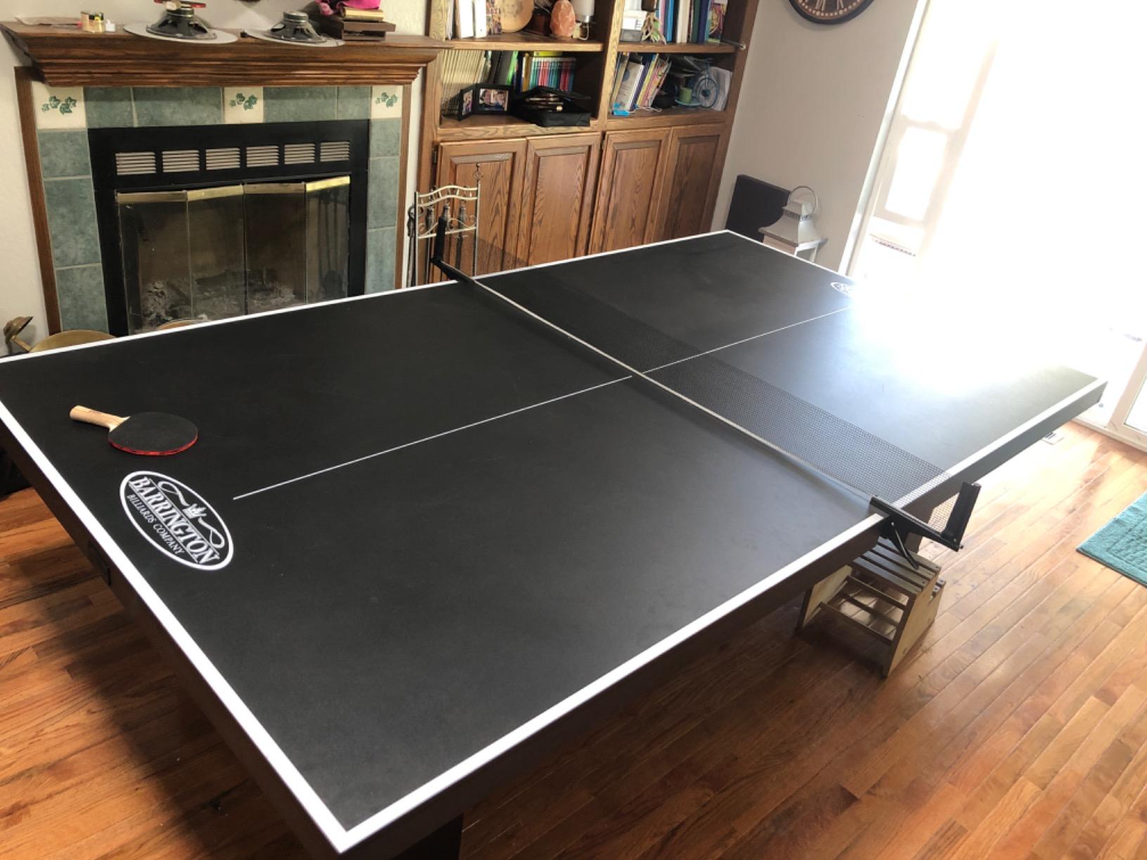 Barrington Table Tennis Multiple Style Ping Pong Tables with Metal Nets, Perfect for Family Game Rooms customer photo 2