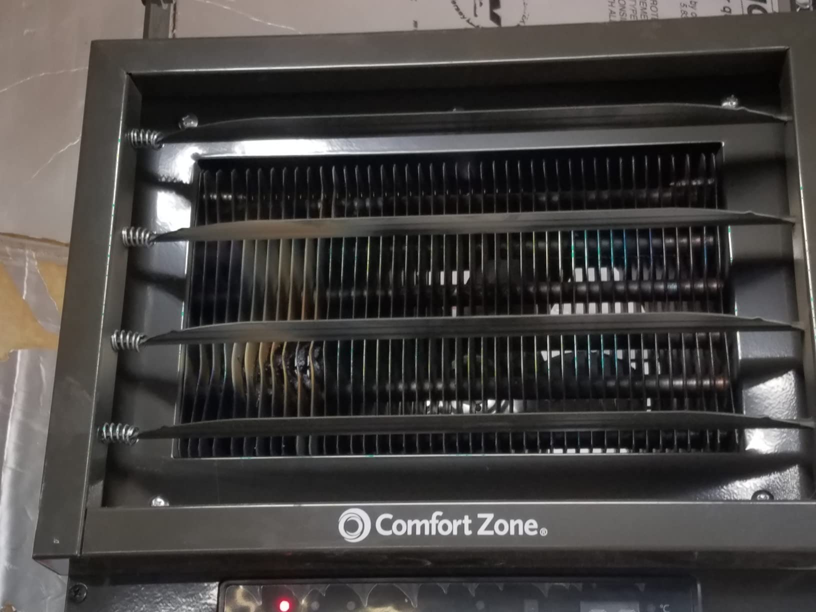 Comfort Zone Hard-Wired Ceiling Mount Garage Space Heater with Remote, 7,500 Watt, 240 Volt, Fan-Forced, Digital Thermostat, 12-Hour Timer, CZ230ER customer photo 1