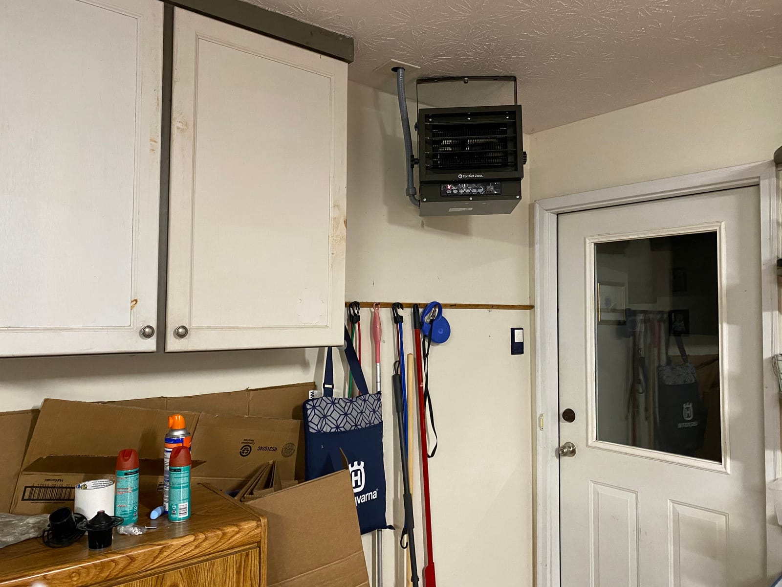Comfort Zone Hard-Wired Ceiling Mount Garage Space Heater with Remote, 7,500 Watt, 240 Volt, Fan-Forced, Digital Thermostat, 12-Hour Timer, CZ230ER customer photo 2