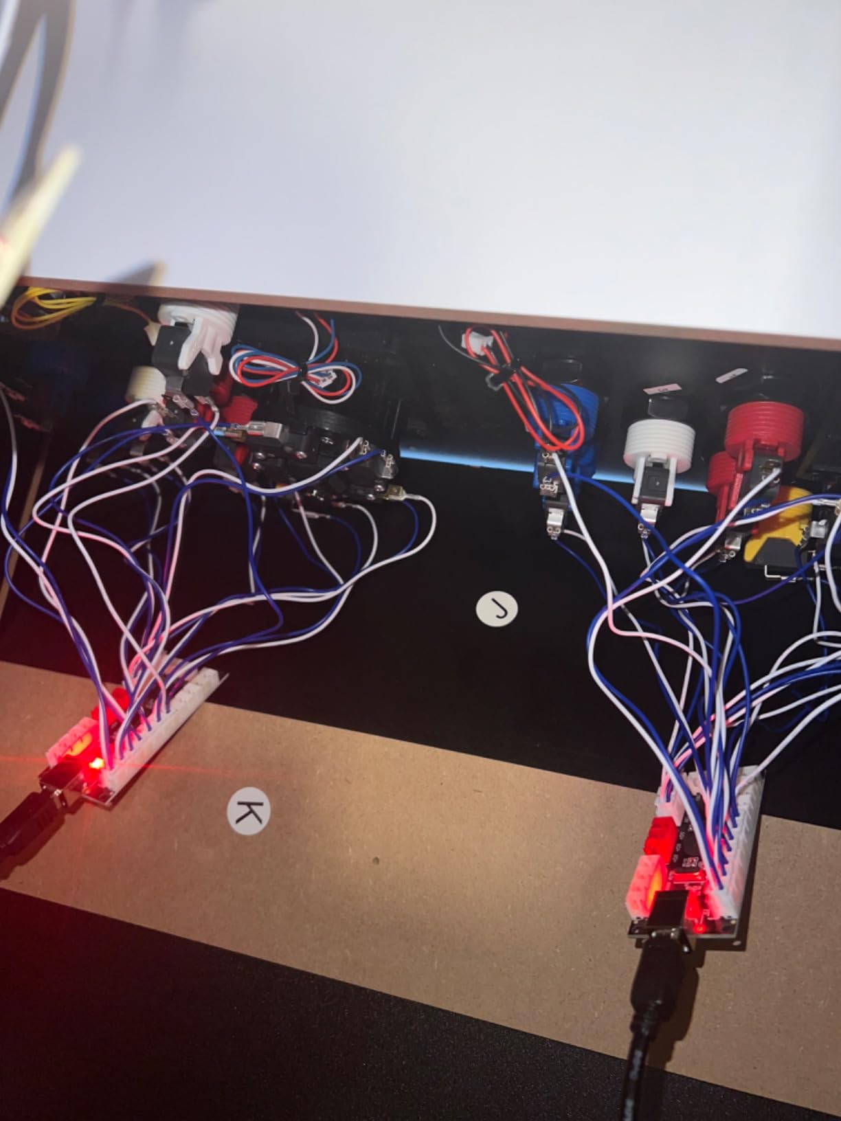 Guwarry 2-Player Zero Delay USB Encoder PC to HAPP Joysticks/HAPP Arcade Buttons for PC, MAME, Raspberry Pi, Arcade1Up - Three 5V Power Output for led Joysticks/LED Daisy Chain/LED Arcade Buttons customer photo 1
