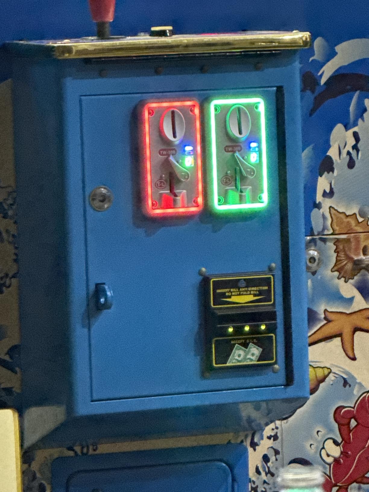 TW-389 Anti Finishing Colorful LED Light Coin Mech Acceptor Coins Selector for Arcade Machines/Toy Vending Machines/Slot Machine customer photo 2