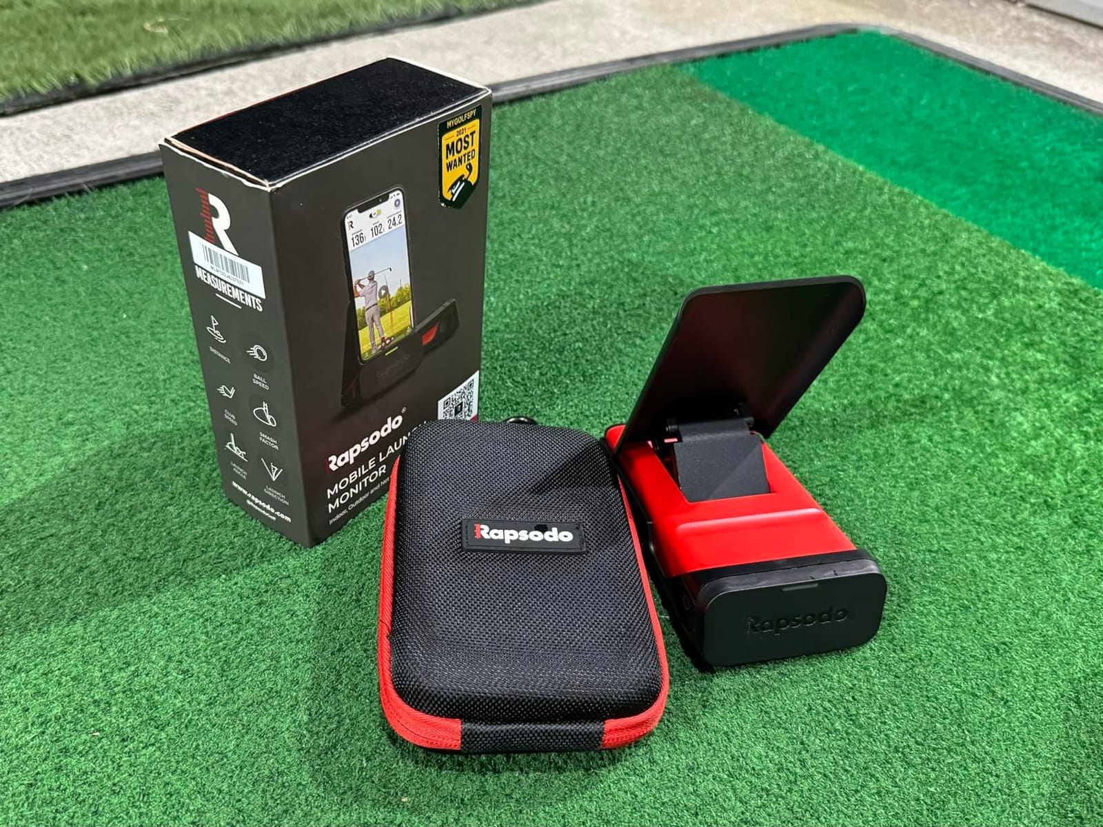 Rapsodo Mobile Launch Monitor Golf Simulator | MLM iPhone & iPad Only | Indoor & Outdoor Swing Analyzer & Tracker | GPS Satellite View | Ball Speed, Club Speed & Launch Angle Data customer photo 1