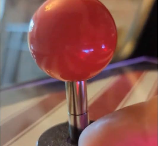 uxcell Joystick Ball Top Handle Rocker Round Head Arcade Game DIY Parts Replacement Red 2Pcs customer photo 2