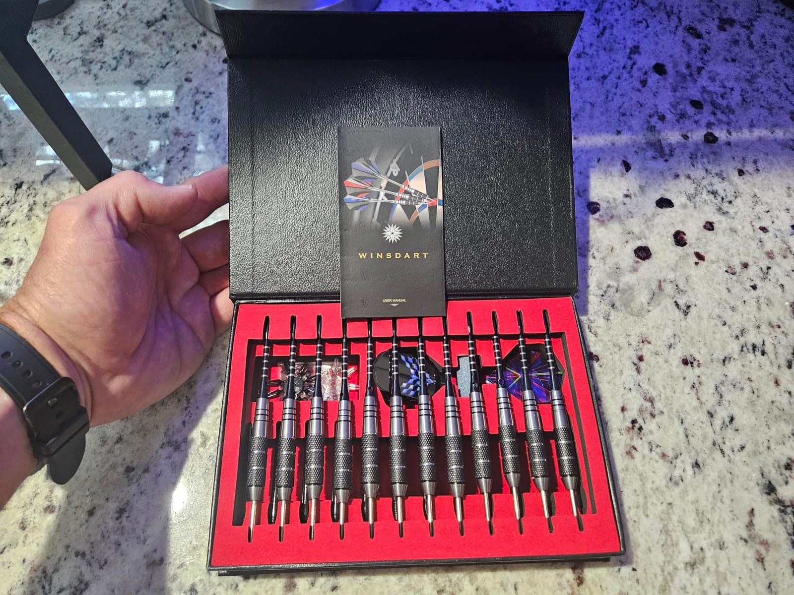 WINSDART Darts Metal Tip Set, Steel Tip Darts, 12pcs 22g, Gift Box, Mens Gifts | Darts Set for Dartboard, Man Cave Decor, Bars, Party Games, Home Game Rooms, Office Dormitory Fun, and Gifts customer photo 2