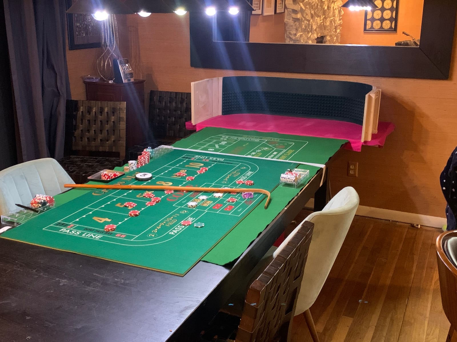 New 3.0 Craps Mat Home Party Game - Featuring Universal Side Bet Options - Lightweight Portable Tabletop Craps Game with Strong Foam Walls customer photo 1