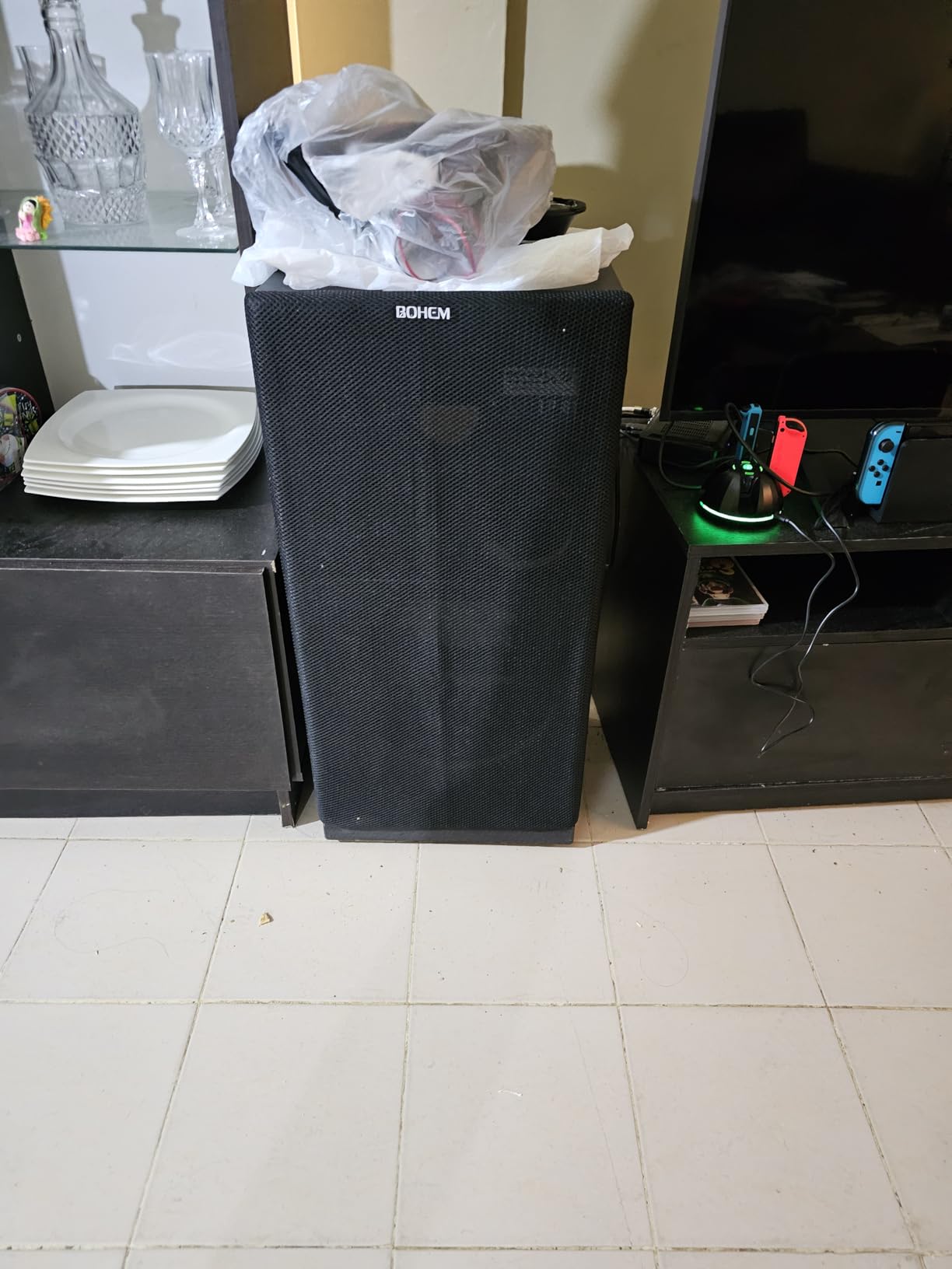 Speaker Grille Cloth Stereo Mesh Fabric, Brown, 55x40 in (140x100 cm) | 3-Layer Functional Acoustic Fabric, Fully Sound-Permeable, Dustproof & Stretchable, for Speaker & Furniture Refurbishment customer photo 2