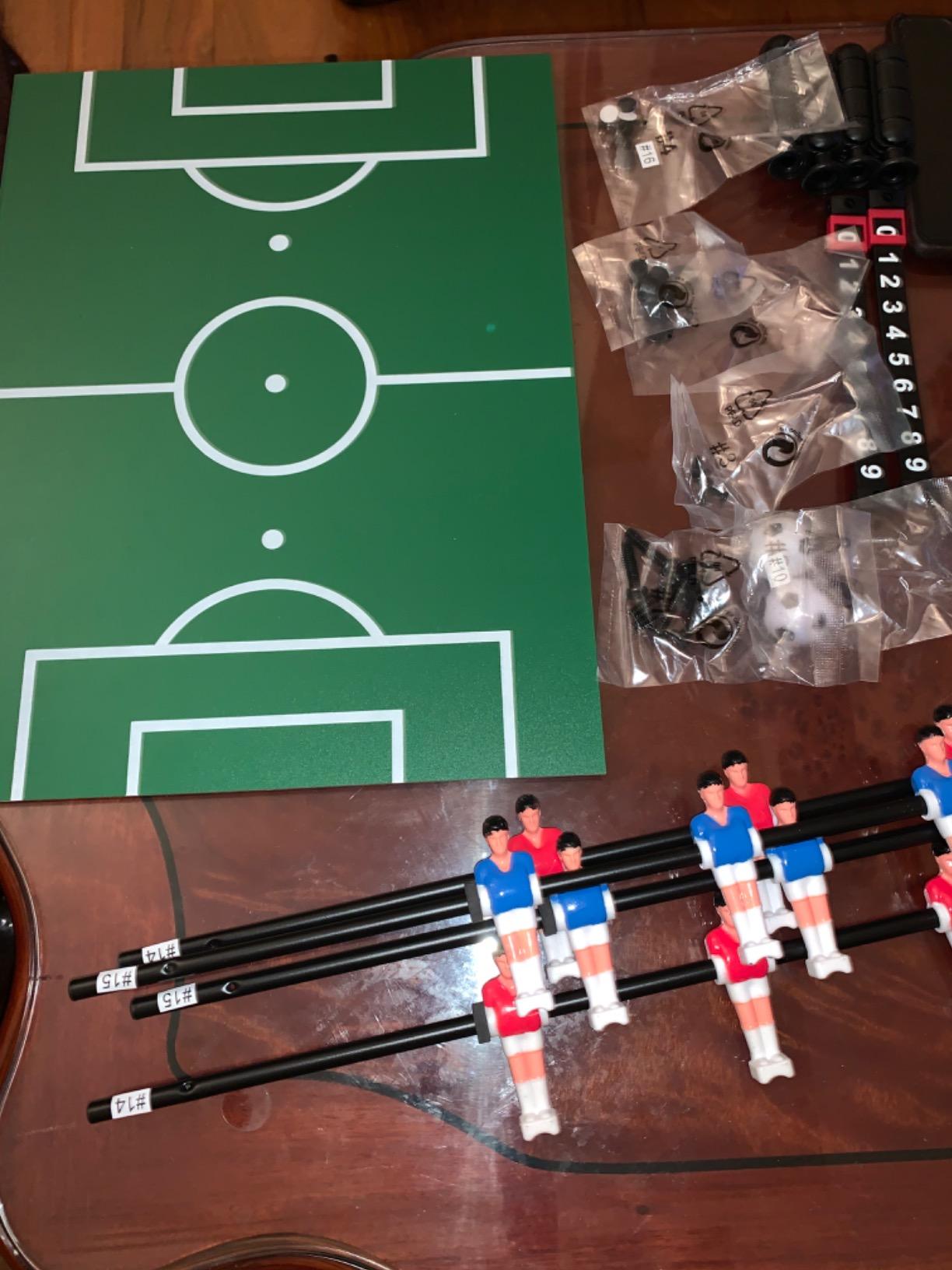 WIN.MAX Mini Foosball Table (Upgrade) 20-Inch Adult Size Easy to Store | Foosball Table Top Football/Soccer Game Table customer photo 2