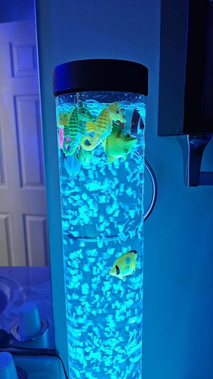 Lightahead Extra Large 4FT LED Sensory Bubble Fake Fish Tube Aquarium Lamp with 20 Color Changing Effects customer photo 2