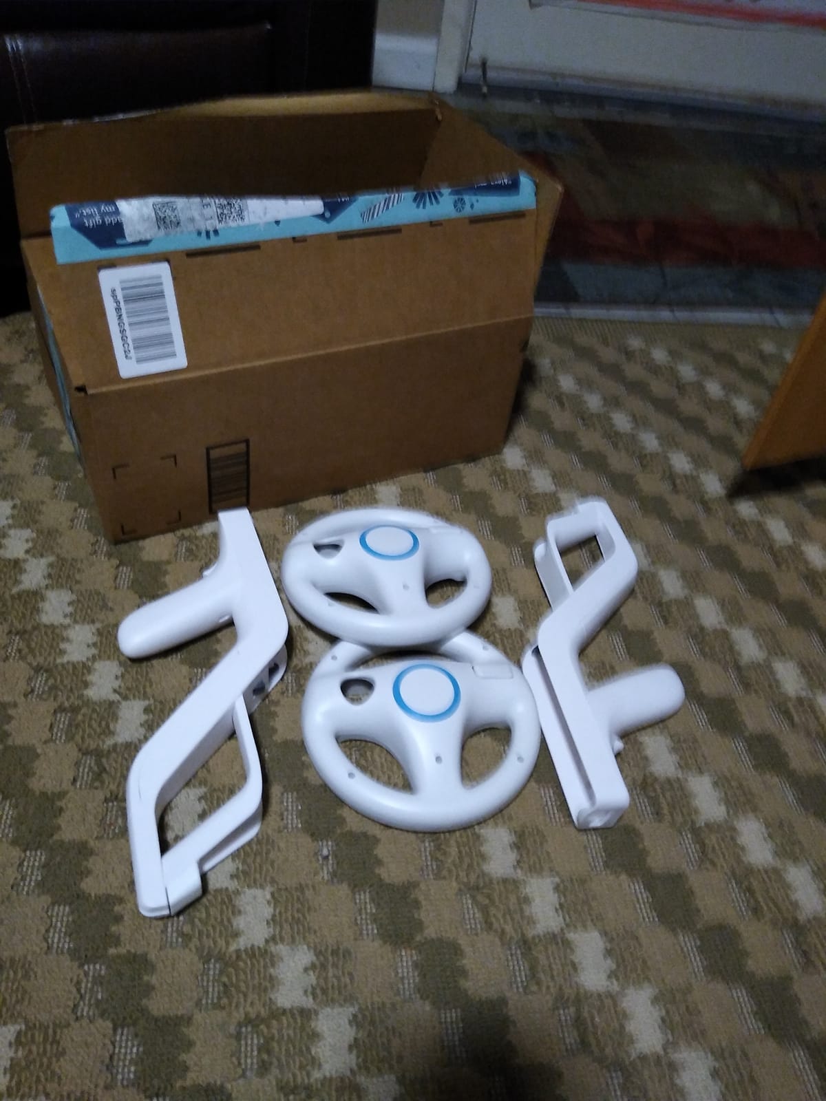 Steering Wheel and Zapper Gun Set Compatible with Wii Wii U Remote (Pack of 2, White) customer photo 2
