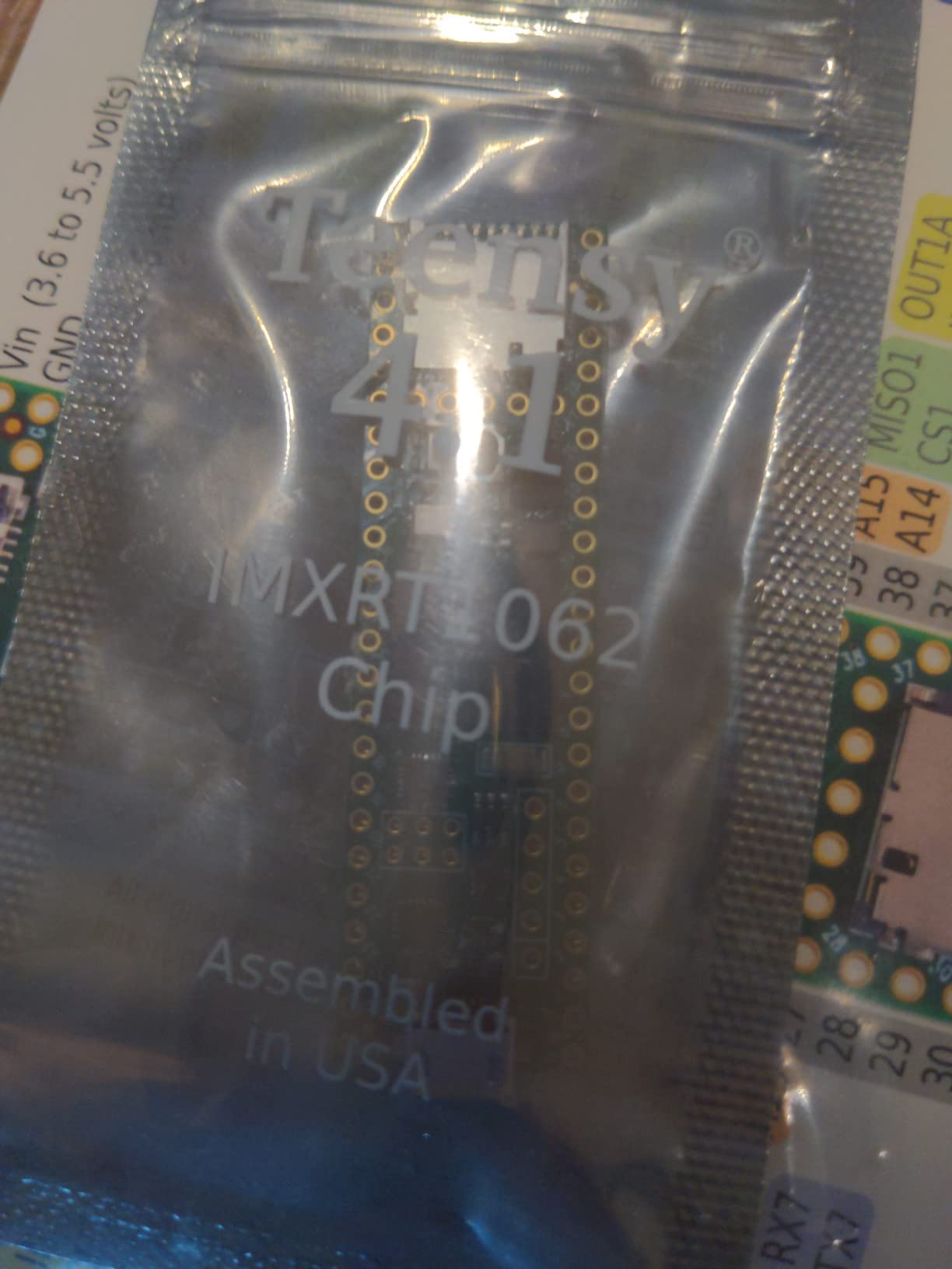 Teensy 4.1 ARM Cortex-M7 Processor at 600MHz with a NXP iMXRT1062 (with Pins) customer photo 2