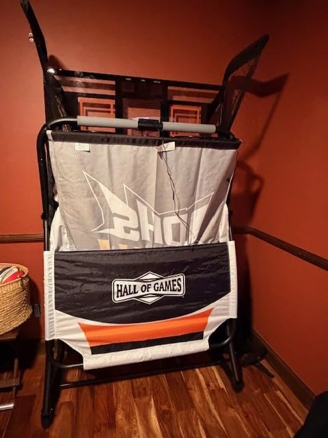 Hall Games Premium Arcade Basketball Shootout - Heavy-Duty Foldable Indoor Arcade Game with Shatterproof Pro-Style Backboard - 2 Player Foldable Basketball Arcade Game customer photo 1