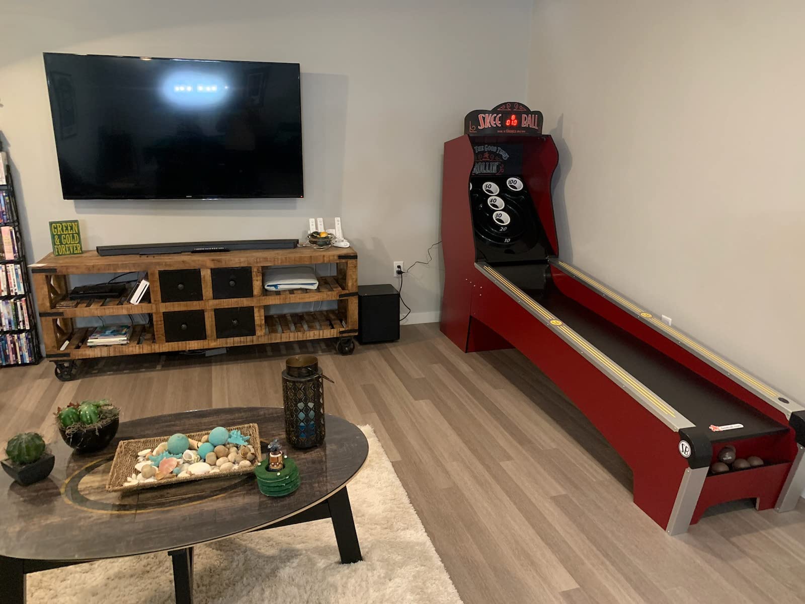 Skee-Ball Deluxe - an Arcade Table Machine Game for Home, Basement, and Recreation Rooms - Nostalgic Classic Family Fun of Roll and Score customer photo 2