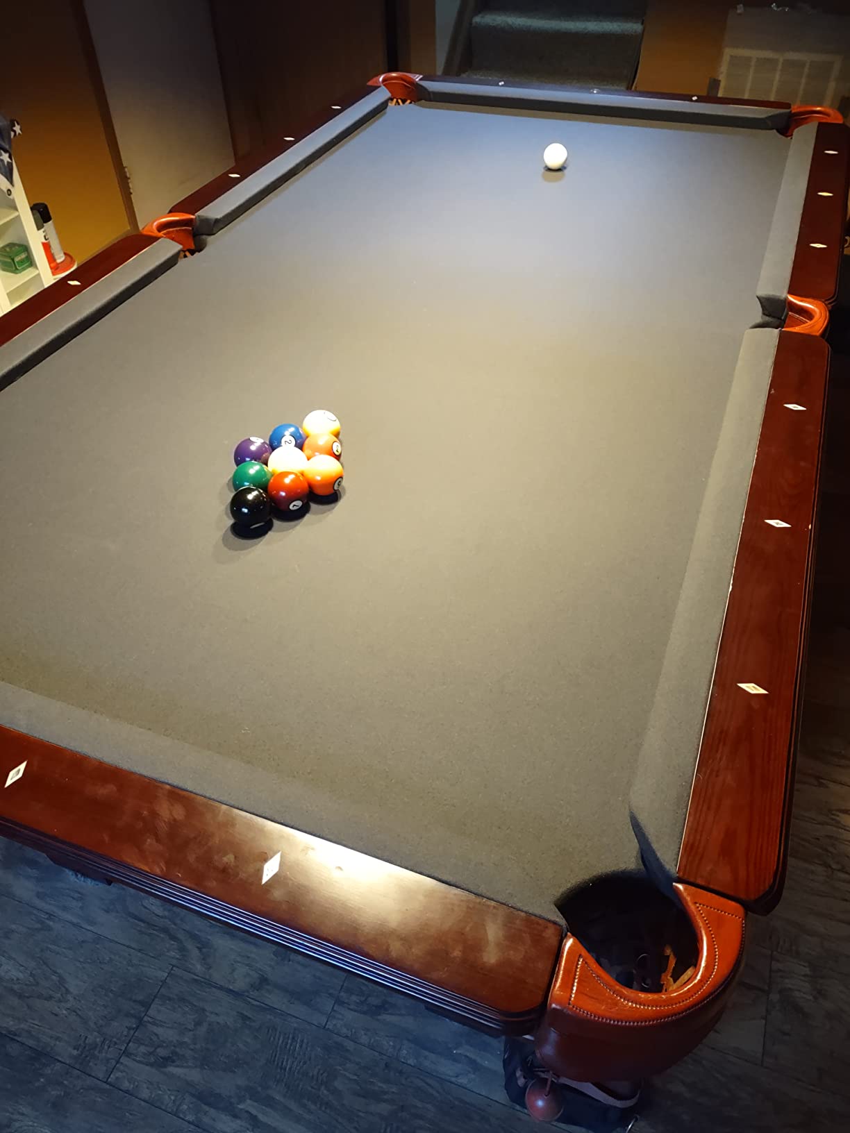 21 oz Pre-Cut Pool Table Felt Replacement Kit for Tables - Wool and Nylon Blend with Teflon - Multiple Colors customer photo 2