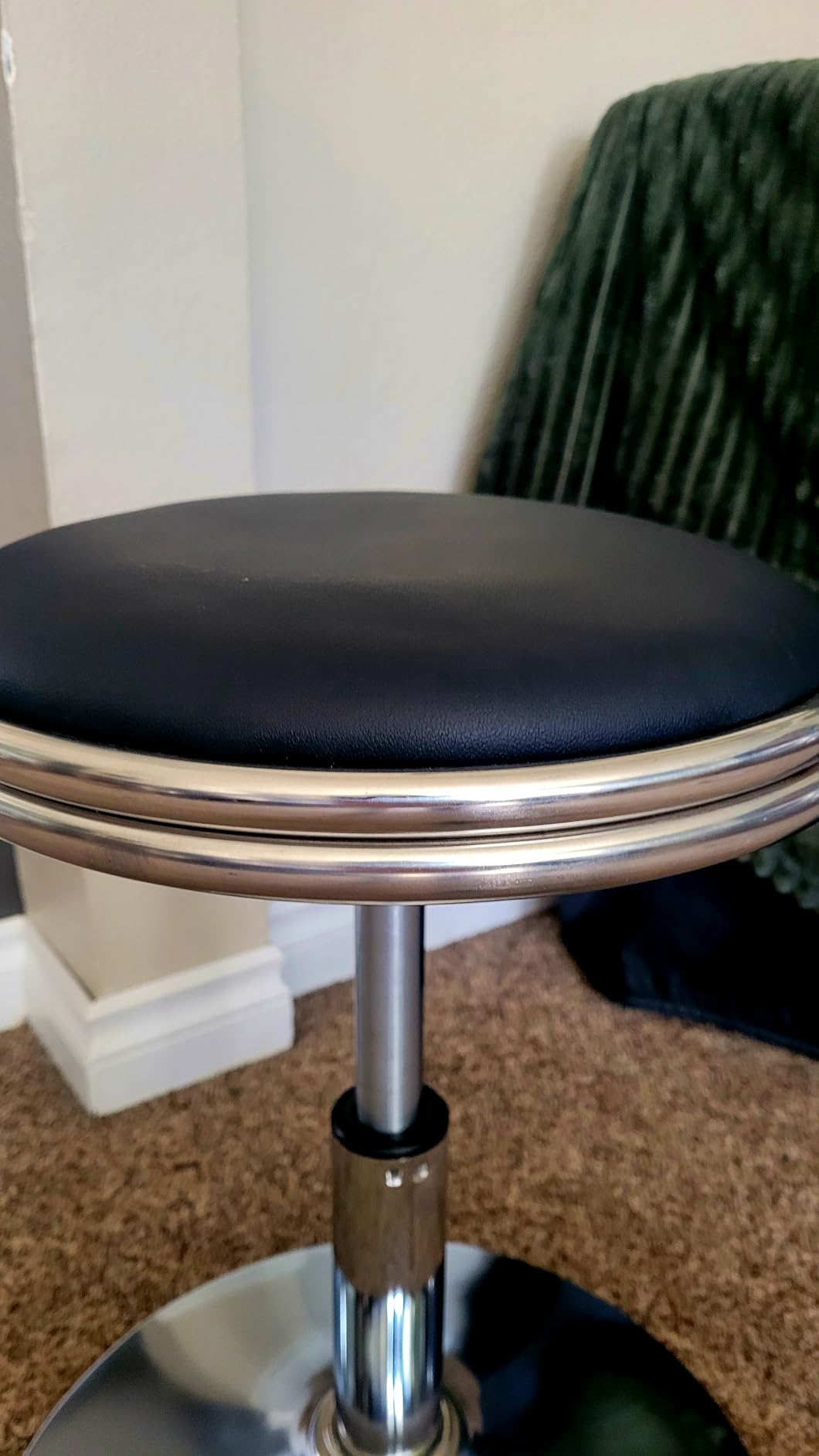 Arcade Stool Adjustable Chair seat for Cocktail or sit Down Style Arcade Games, Black customer photo 2