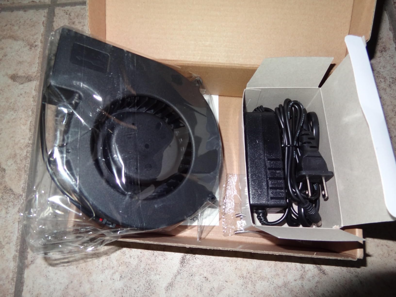 GDSTIME 97mm x 33mm 12V DC Blower w/Speed Controller 110V 120V AC Powered | Dual Ball Bearing, Small Brushless, Squirrel Cage, Centrifugal Fan, for DIY Cooling Ventilation Exhaust Projects - 9733 customer photo 2