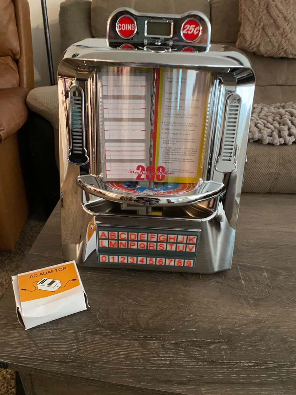 200 Wall-O-Matic Table Jukebox Wallbox Wireless Bluetooth Speaker FM Radio SD USB Retro American Diner Style Tabletop customer photo 2
