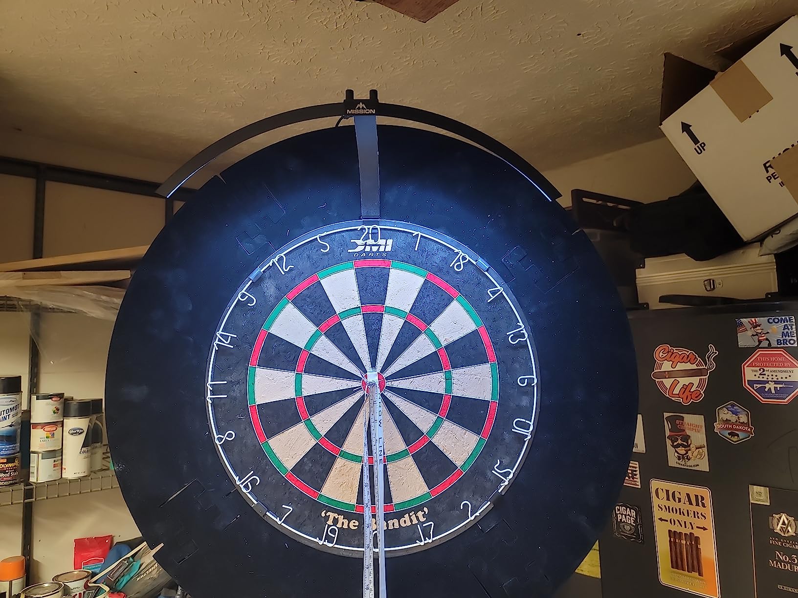Mission Darts TOR100 Torus 100 | Dart Board LED Folding Portable Dartboard Travel Lighting System customer photo 2