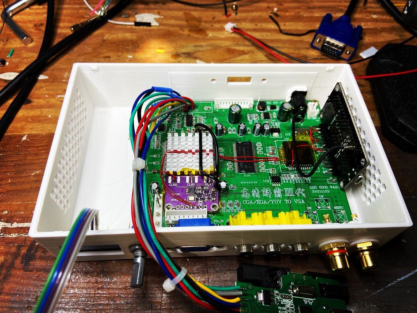 Wigearss Arcade Game RGB/CGA/EGA to VGA HD Game Video Output Converter Board for Arcade Monitor to CRT LCD PDP Projector customer photo 2