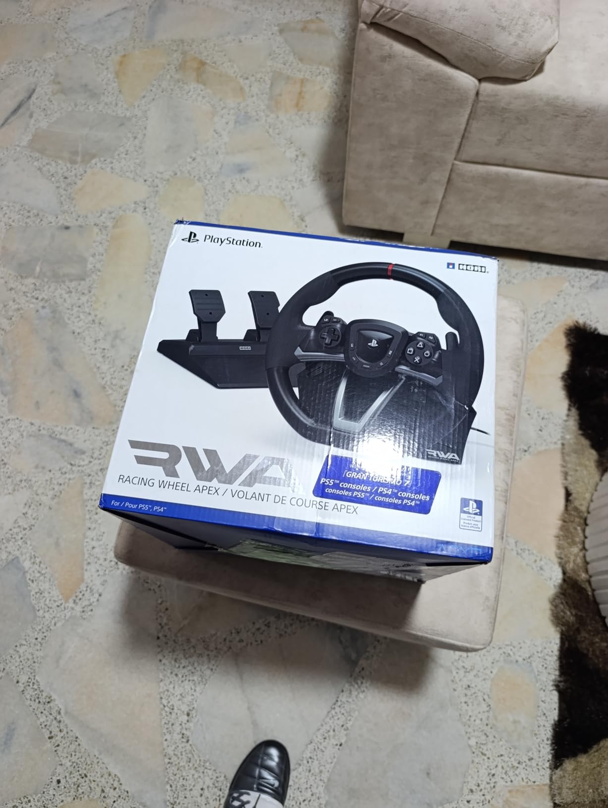 HORI Racing Wheel Apex for Playstation 5, PlayStation 4 and PC - Officially Licensed by Sony - Compatible with Gran Turismo 7 customer photo 1