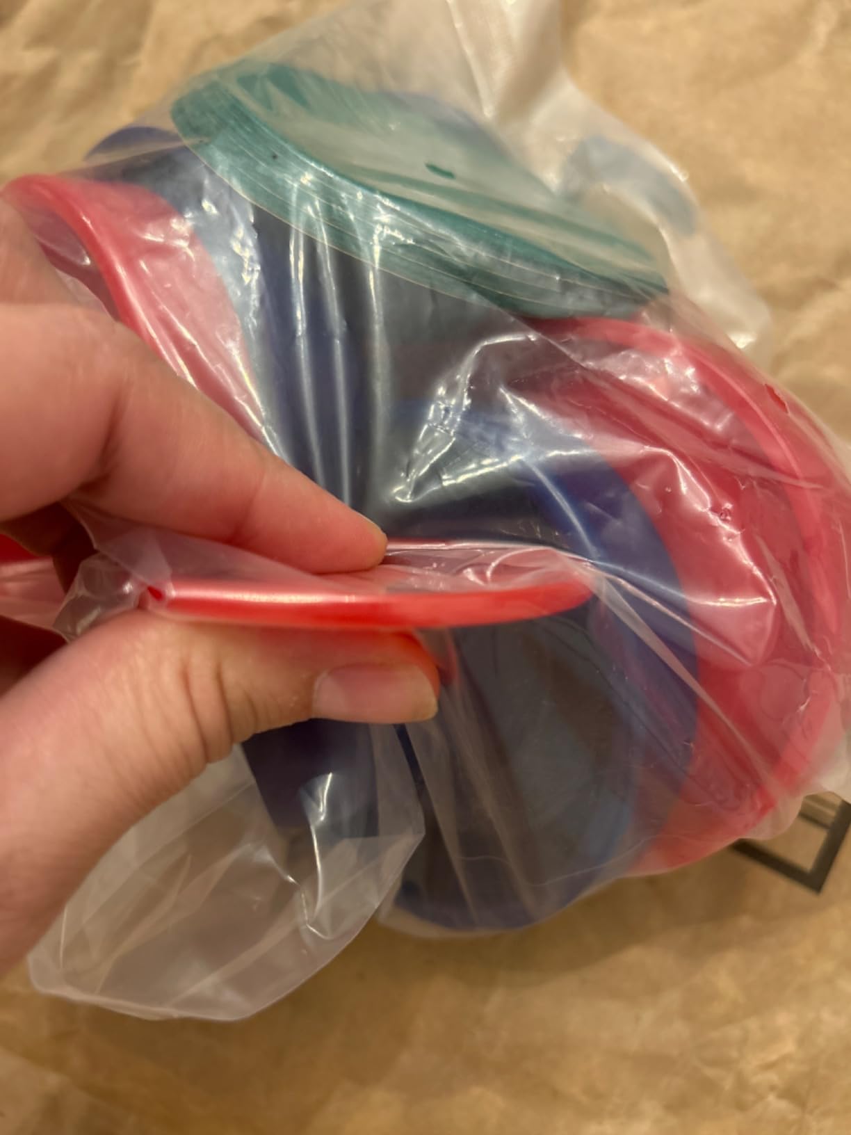 Air Hockey Pushers and Pucks - Air Hockey Paddles and Goal Handles Replacement Accessories for Game Tables (4 Pushers, 8 Pucks) customer photo 1