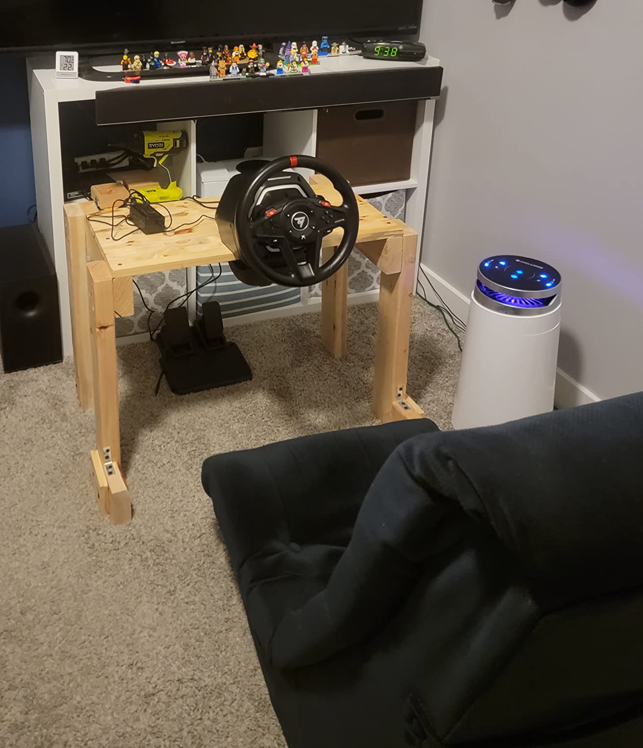 Thrustmaster T128 P Force Feedback Racing Wheel & Pedal Set - PS5 & PC | Magnetic paddle shifters, 900-degree rotation customer photo 2