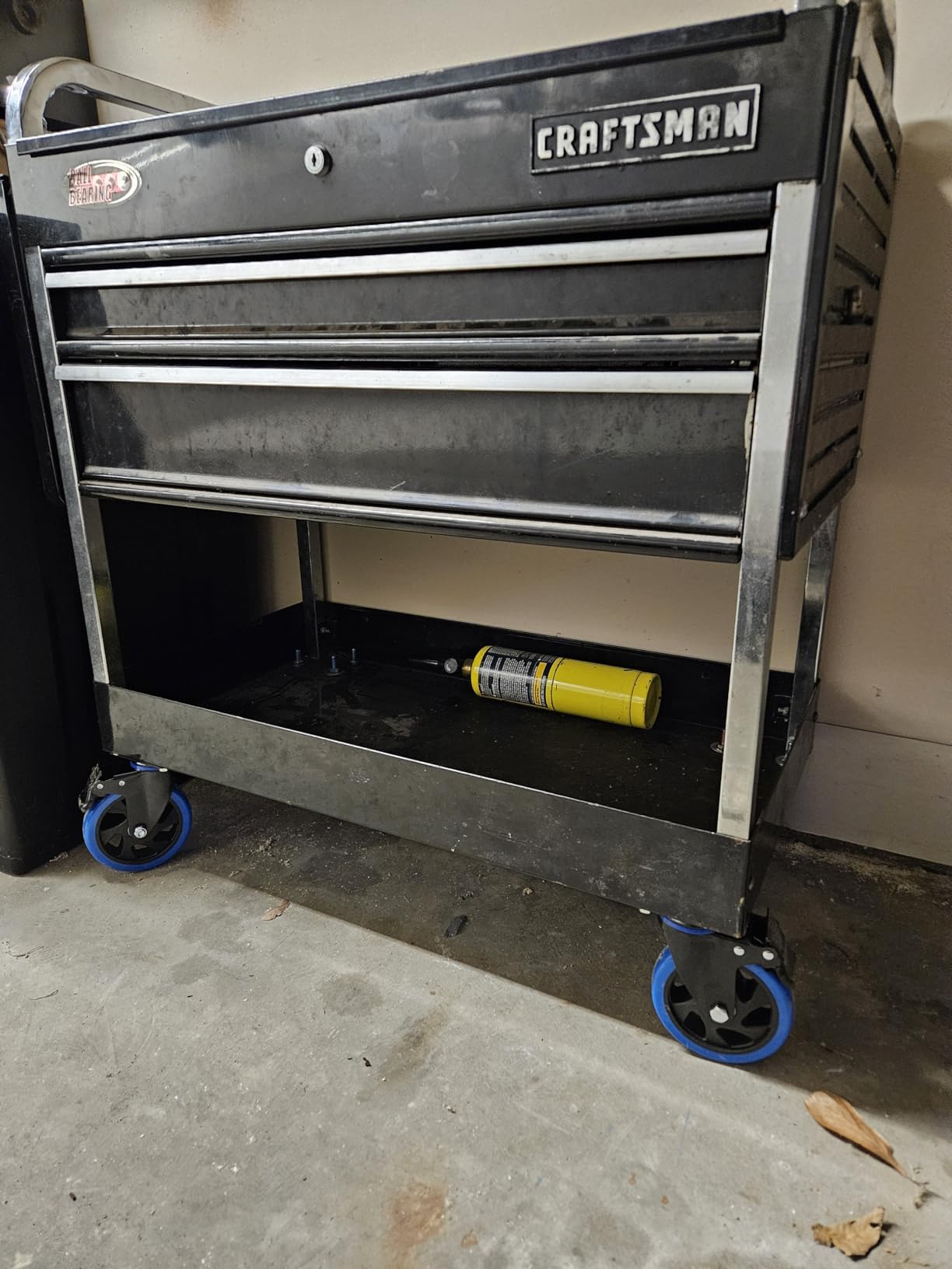 5 Inch Caster Wheels, Casters Set of 4 Heavy Duty with Brake, Safety Dual Locking Casters, No Noise Wheels with Polyurethane Foam, Load 2400LBS customer photo 1