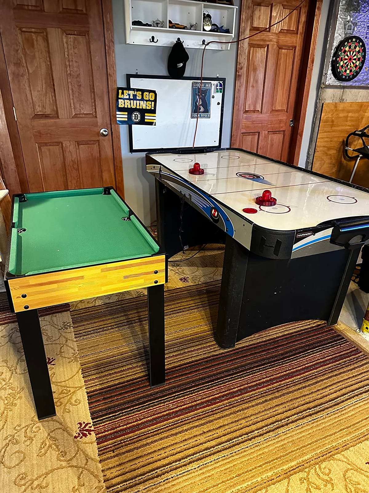 SereneLife Full Size Ping Pong Table, 9' x 5' Regulation Fold-Flat Table Tennis Table, Hinged Panels for SUV Transport and Easy Storage, Portable Space-Saving Design, Net & Post Set Included customer photo 2