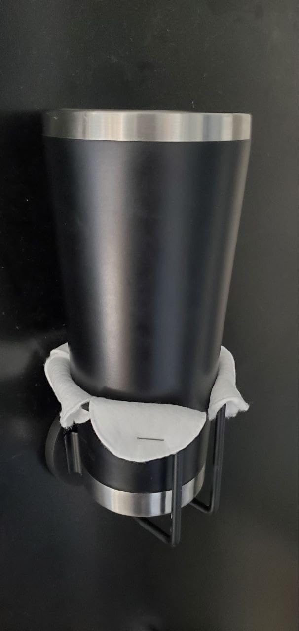Durmmur SUS 304 Stainless Steel Magnetic Cup Holder, Water Bottle Holder | 2 Pack Cup Caddy customer photo 2