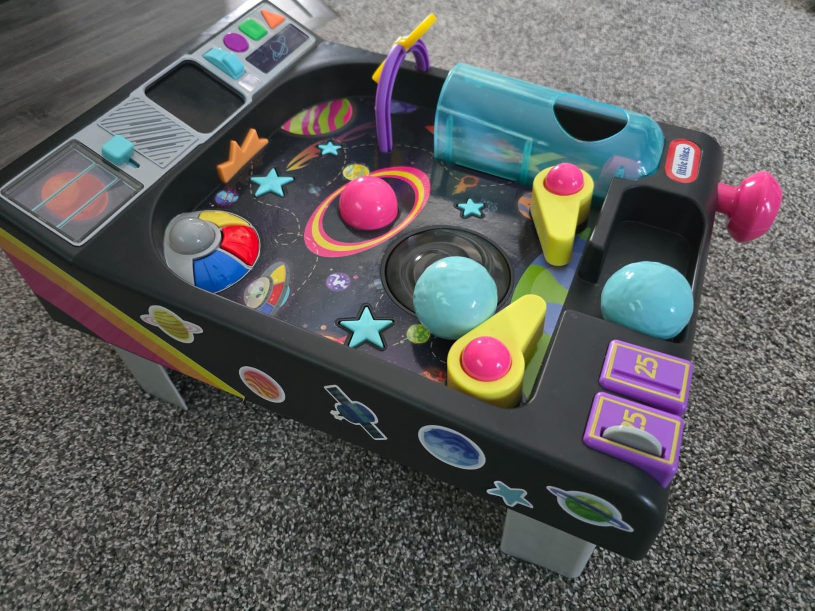 Little Tikes Old School My First Pinball Activity Table, Letters, Numbers, Planets, Counting, Sounds, Learning, Lights, Retro, Preschool Toy for Toddlers Girls Boys Ages 12 months, 1 - 2 Years customer photo 1